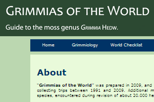 Website Grimmias of the World
